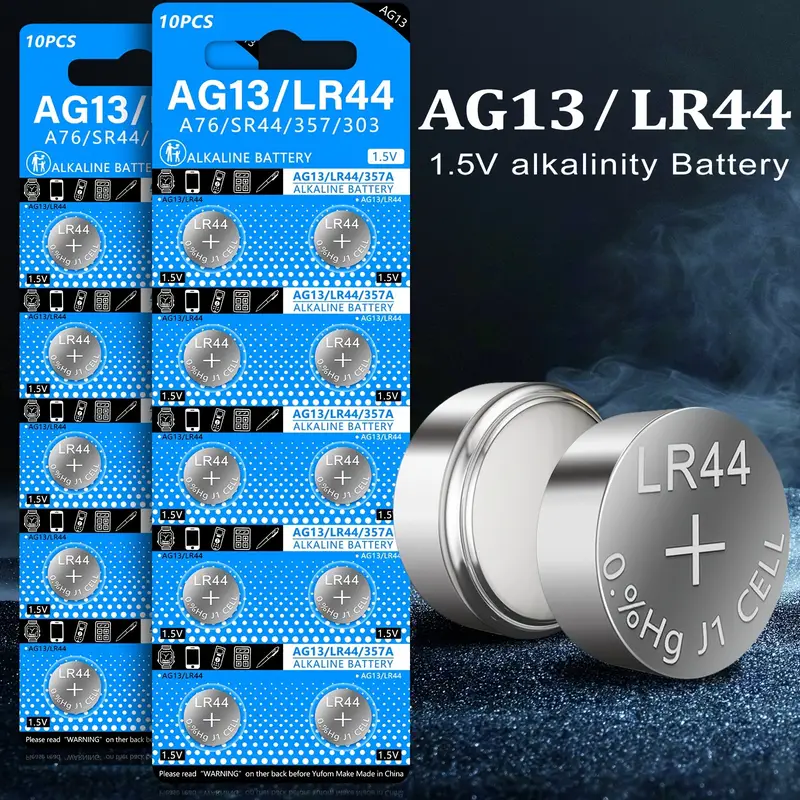 Lr44 Ag13 357 Sr44 Battery 1.5v Button Alkaline Batteries - Temu