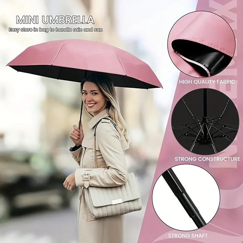 Popular Multi color Folding Portable Mini Pocket Umbrella - Temu