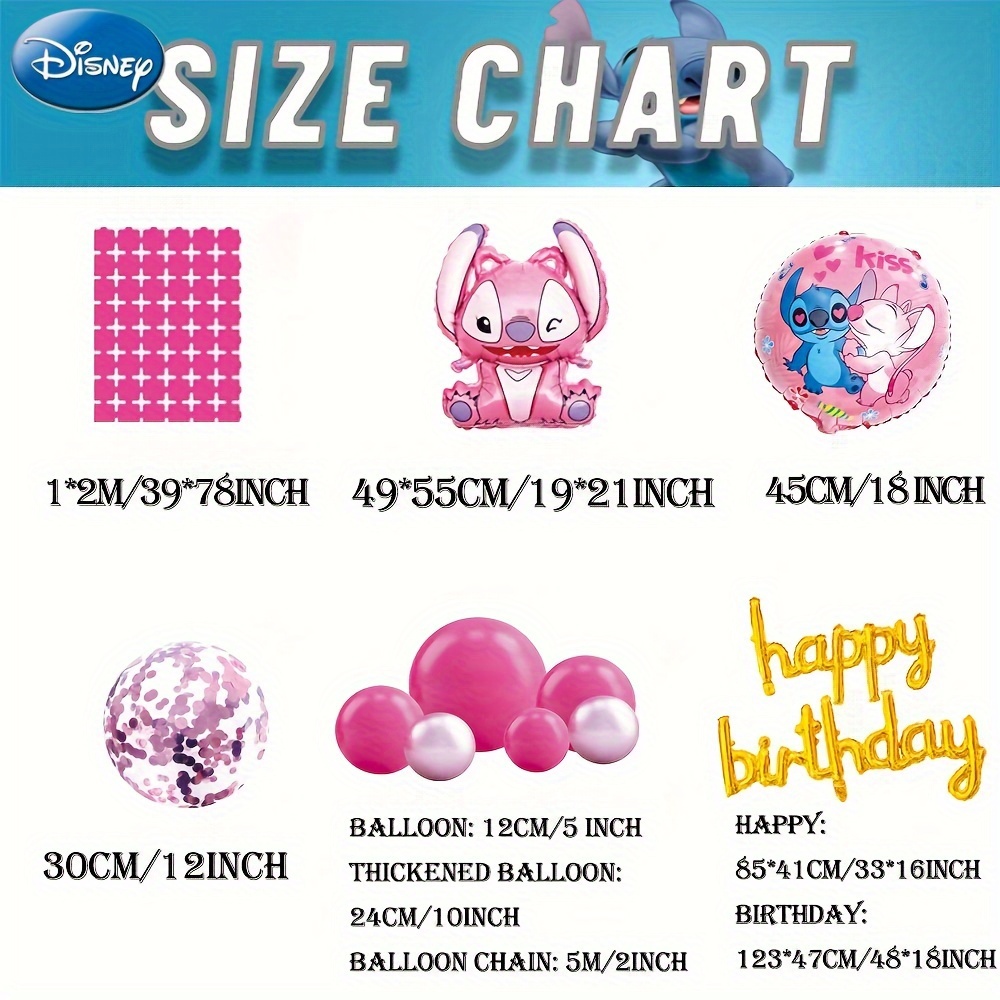  6 globos de Lilo y Stitch, decoración de fiesta de Lilo y Stitch  : Juguetes y Juegos