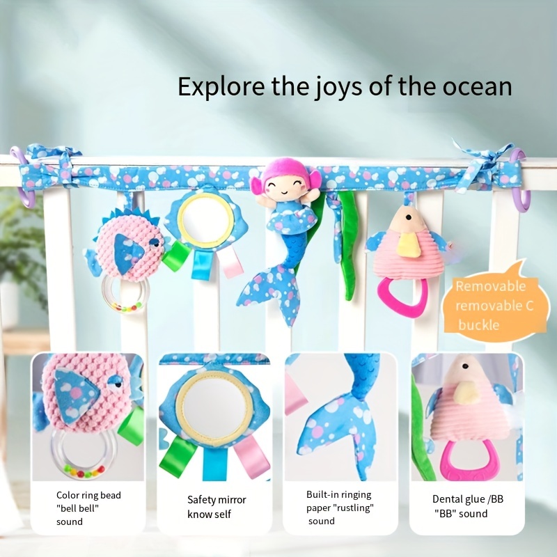 Adorable Plush Stroller Pendant for Newborns