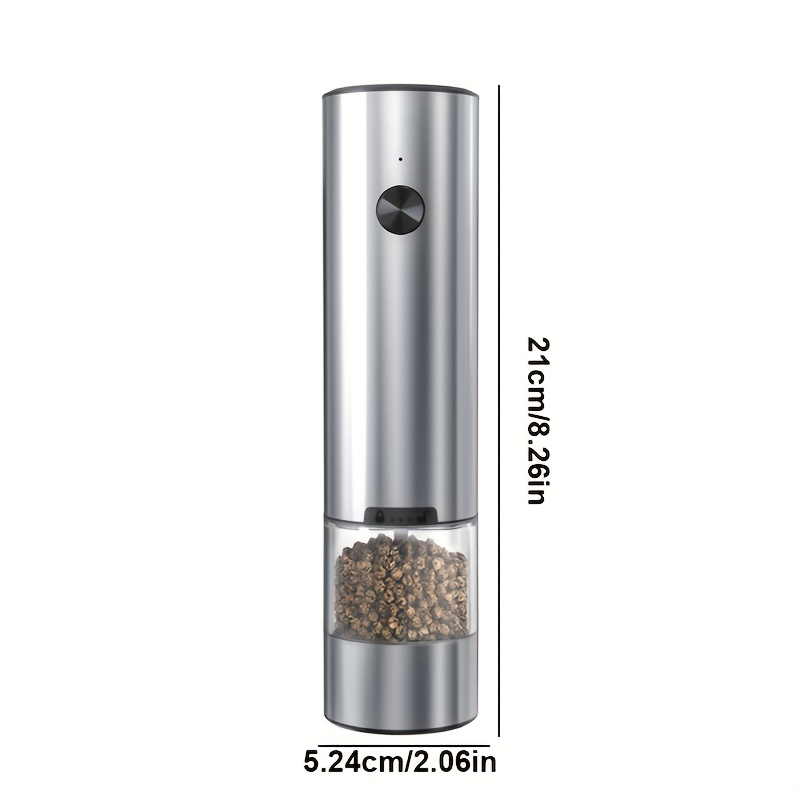 Usb Rechargeable Pepper Grinder - Adjustable Electric Sea Salt Mill For  Kitchen, Camping, And Picnics - Reusable And Spice Crusher - Perfect Gift  For Christmas And Halloween - Temu