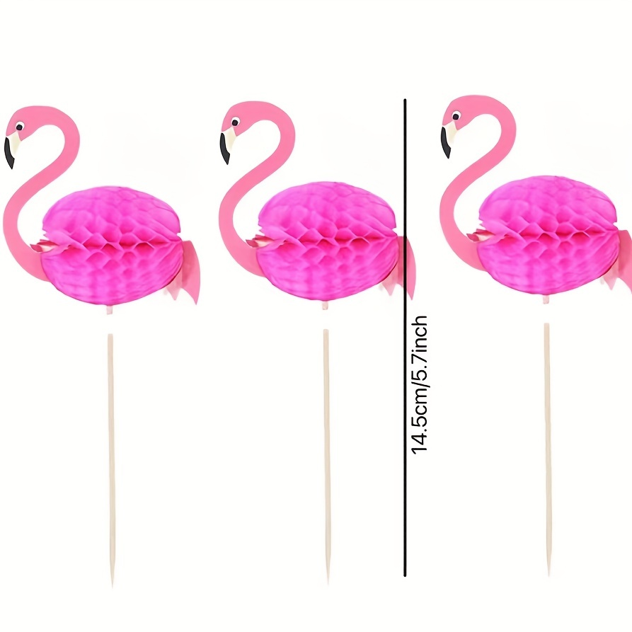 12pcs Flamingo Decoration Drinking Straws - Well Pick