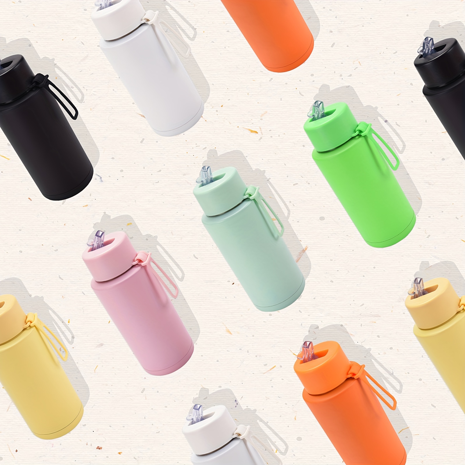 New Tag Large Capacity Water Bottle Stainless Steel - Temu