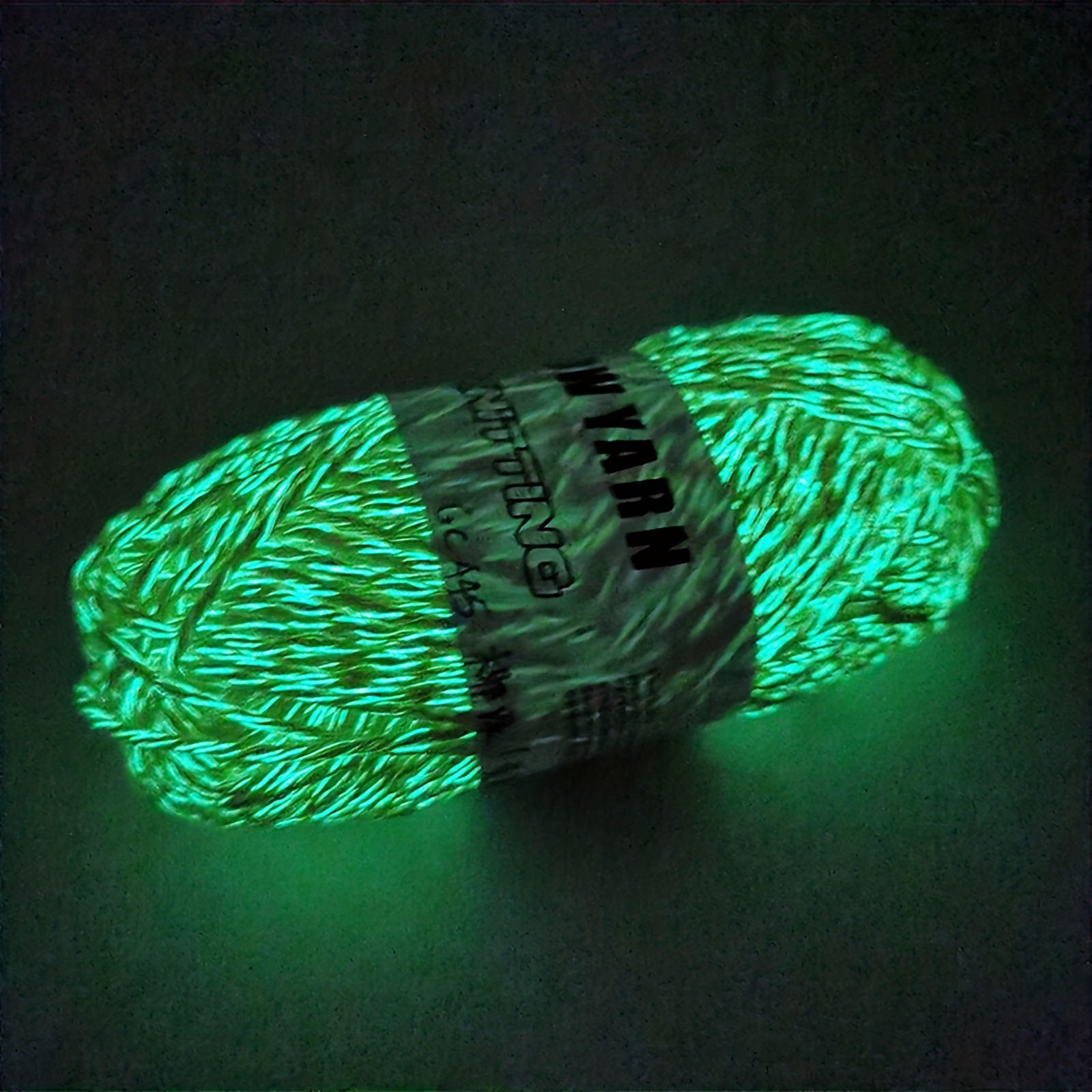NUBECOM – fil lumineux phosphorescent, écharpe tricotée à la main
