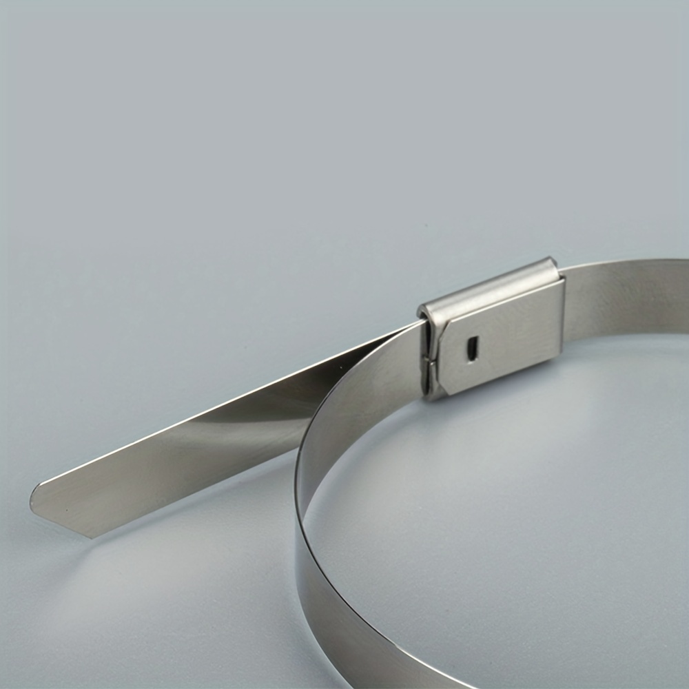 Self locking 304 Stainless Steel Tie Down With Buckle Metal - Temu