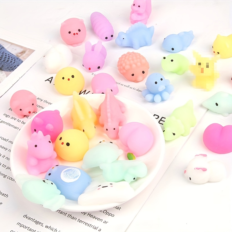 NEW Mochi Squishies Kawaii Anima Squishy Toys For Kids Antistress Ball  Squeeze Party Favors Stress Relief Toys For Birthday