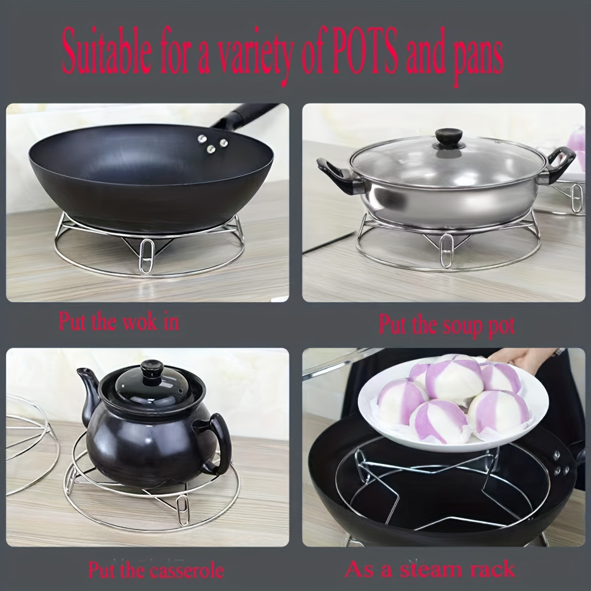 Kitchen Gas Stove Pot Rack 5 Claw 4 Claw Milk Pot Non slip - Temu