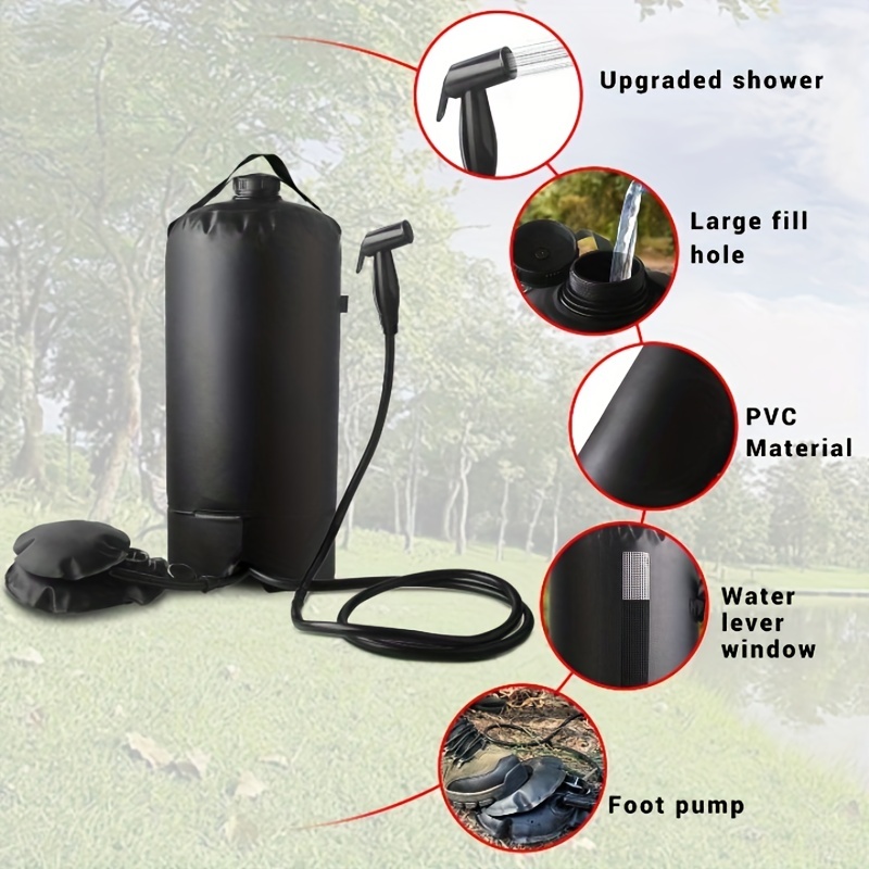 4 Gallons Portable Camp Shower Bag