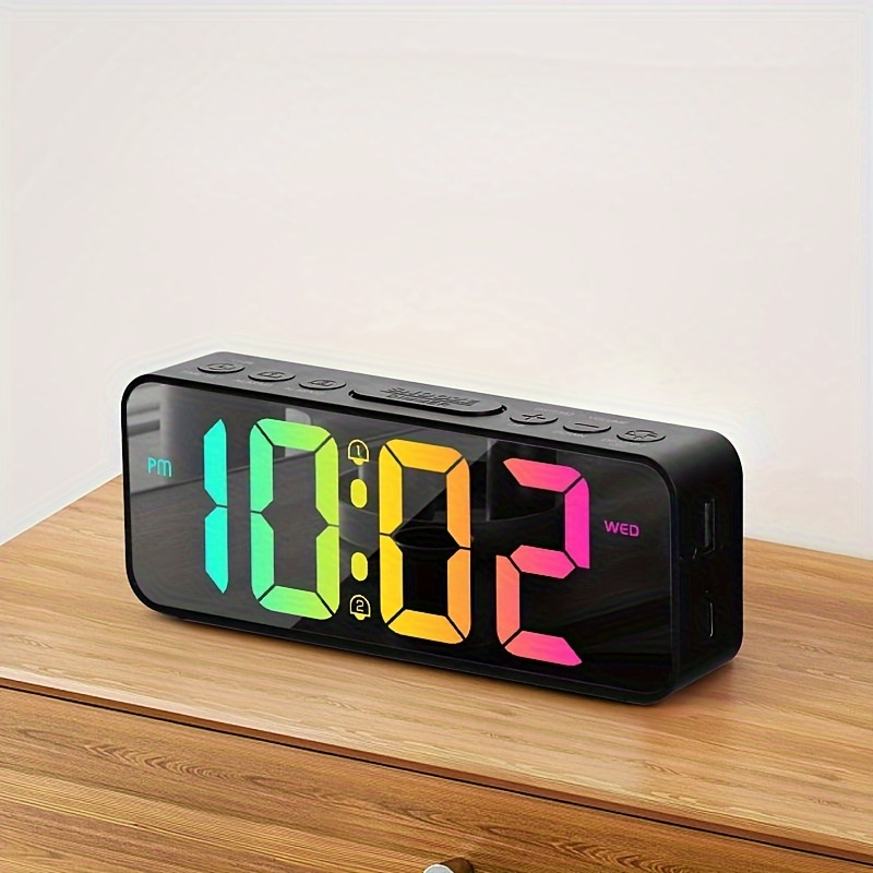 Reloj despertador Digital con retroiluminación, despertador, silencioso,  calendario, pantalla de temperatura, perfecto para decoración del hogar y  la Oficina, 1 unidad - AliExpress
