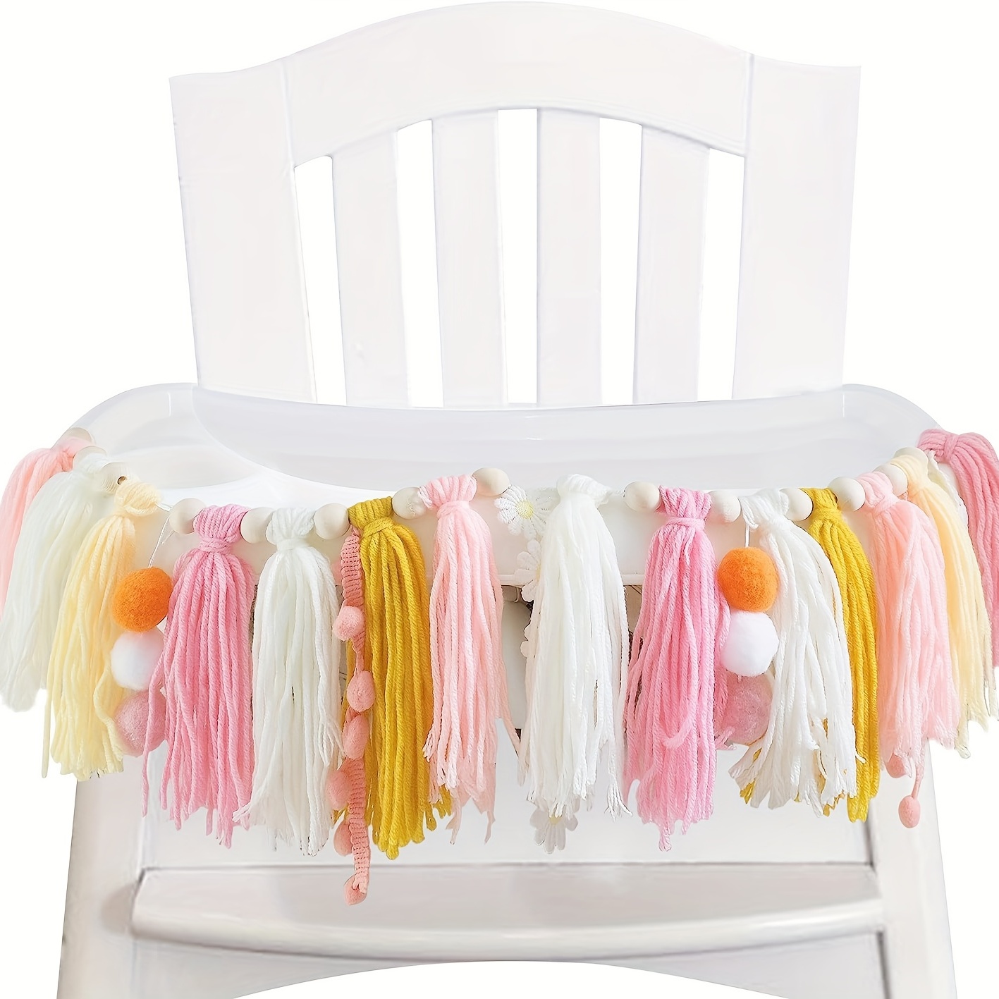 Daisy Birthday High Chair Banner First Birthday Decoration - Temu