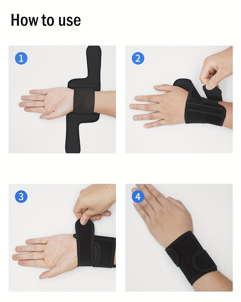 Carpal Tunnel Wrist Brace, Support Bars On Both Sides, Arm Compression