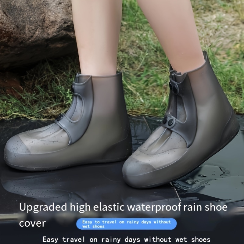 Silicone Waterproof Shoe Covers Reusable Rain Boots Shoes Protector  Anti-slip Rubber Shoe Covers For Indoor Outdoor Rainy Days - Shoe Dust  Covers - AliExpress