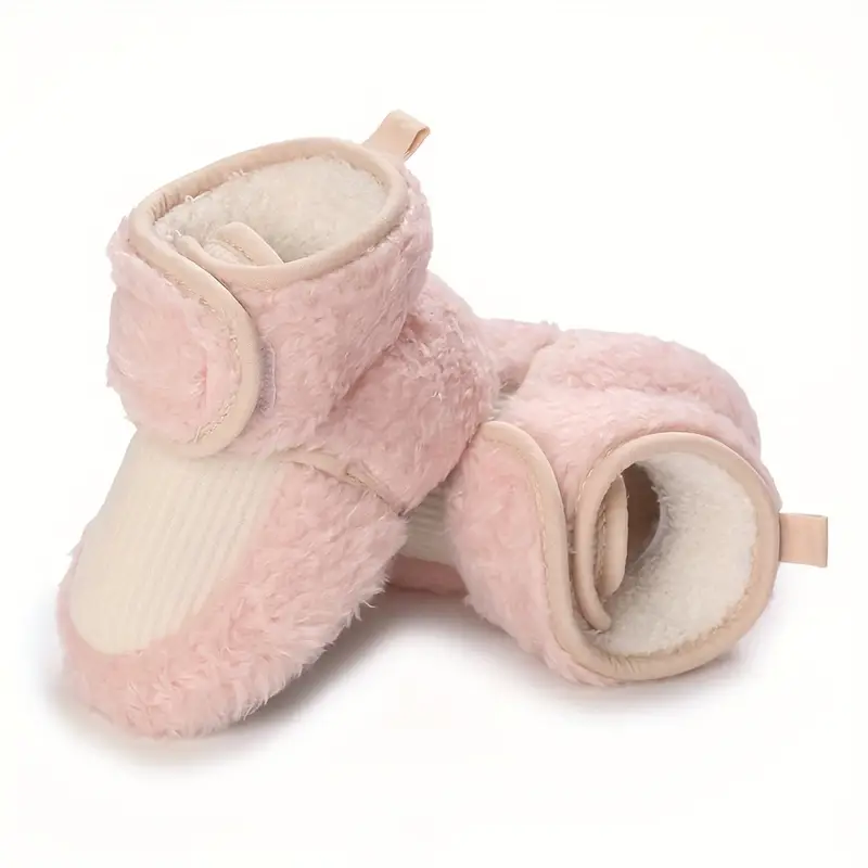 comfortable non slip boots for baby boys and girls soft and warm plus fleece boots for indoor outdoor walking winter details 10