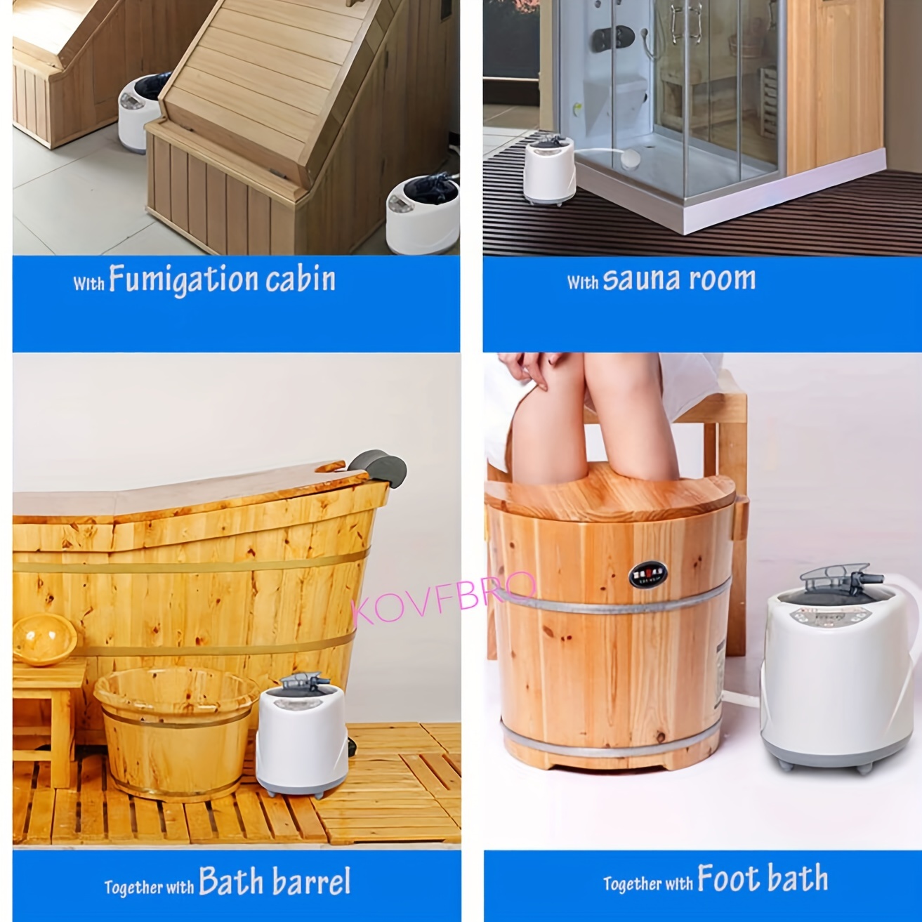 Sauna portátil para el hogar, sauna de vapor personal, sauna casera de 2.5  litros para relajación desintoxicante, con temporizador de 60 minutos