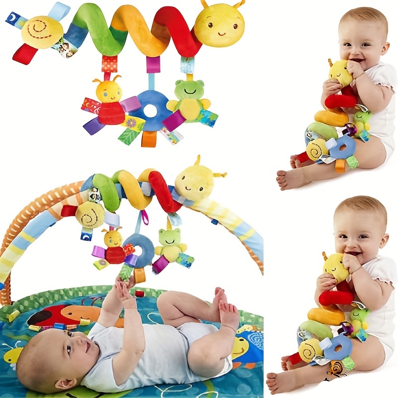 Tapis de jeu d'eau bébé, grand tapis d'eau gonflable bébé avec ensemble de  jouets à hochet de poignet, tapis d'eau jouet pour bébé parfait pour  l'entraînement au développement sensoriel de bébé