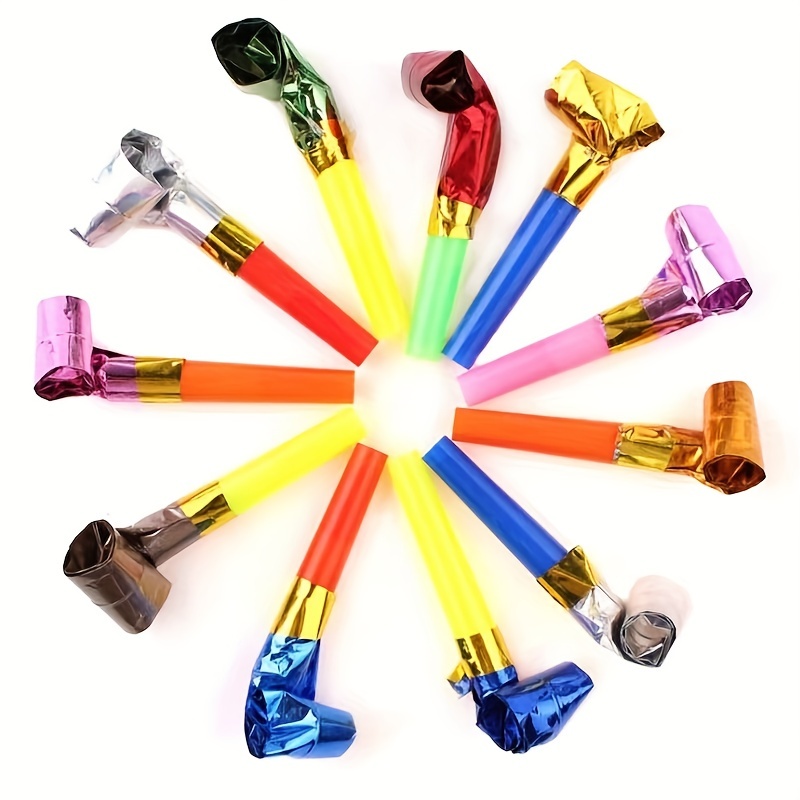 chaoshihui 50Pcs Party Blowers Whistles Funny Blowers Noisemakers for  Graduation New Year