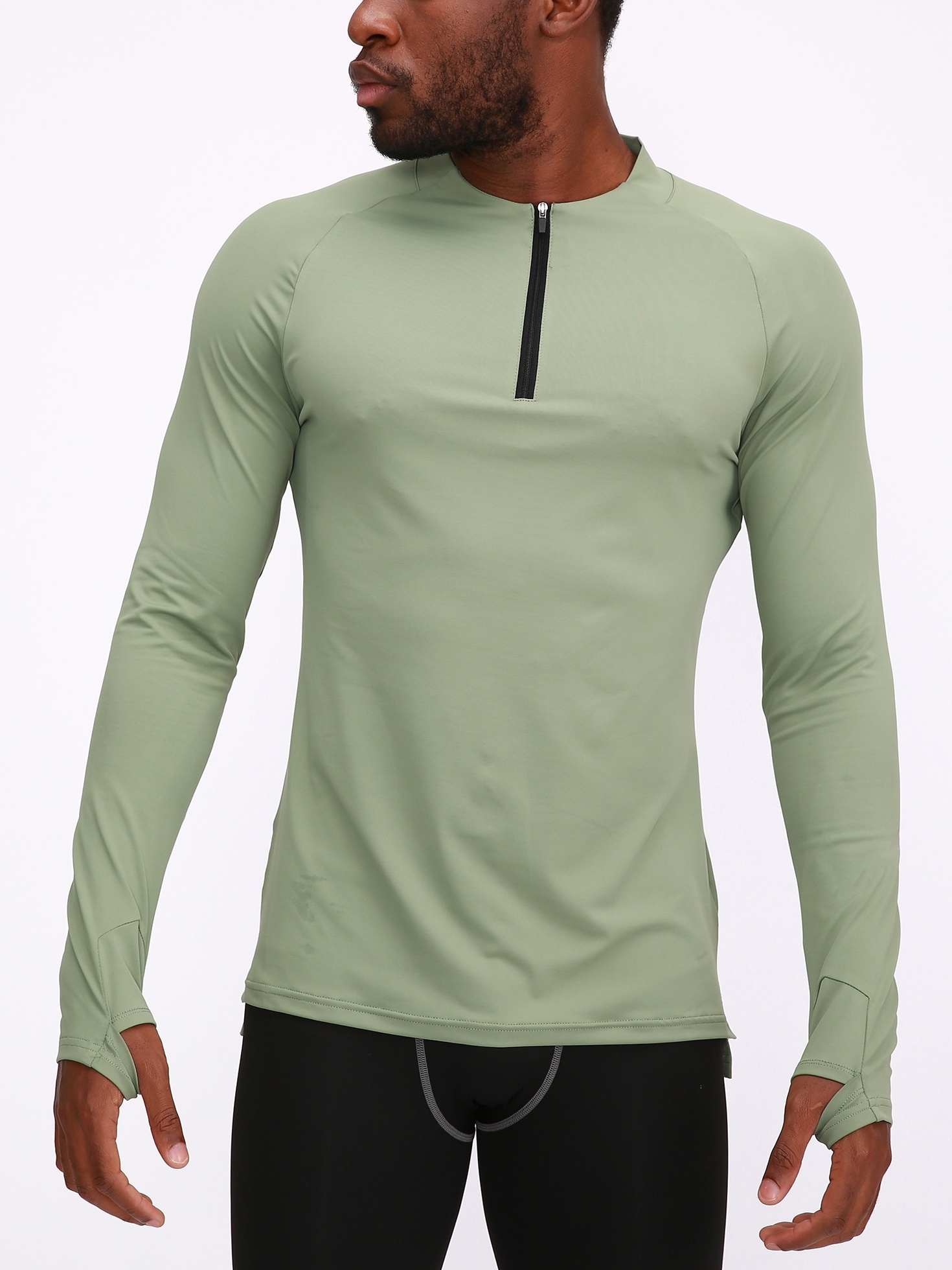 Men's Compression Long Sleeve Sport Fitness Workout Top, Cool Dry