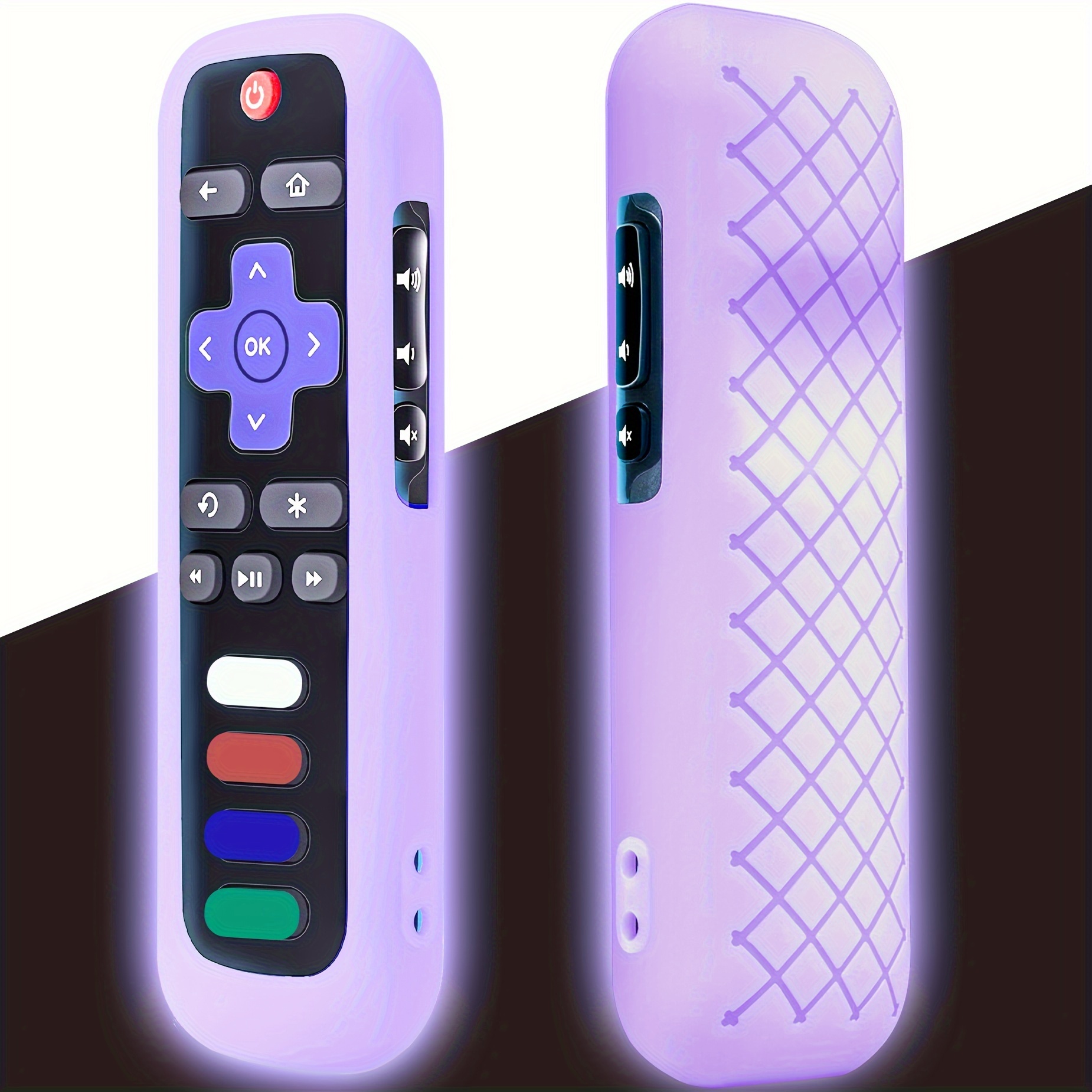 Silicone Protective Controller Cover fits for Roku TV Voice Remote