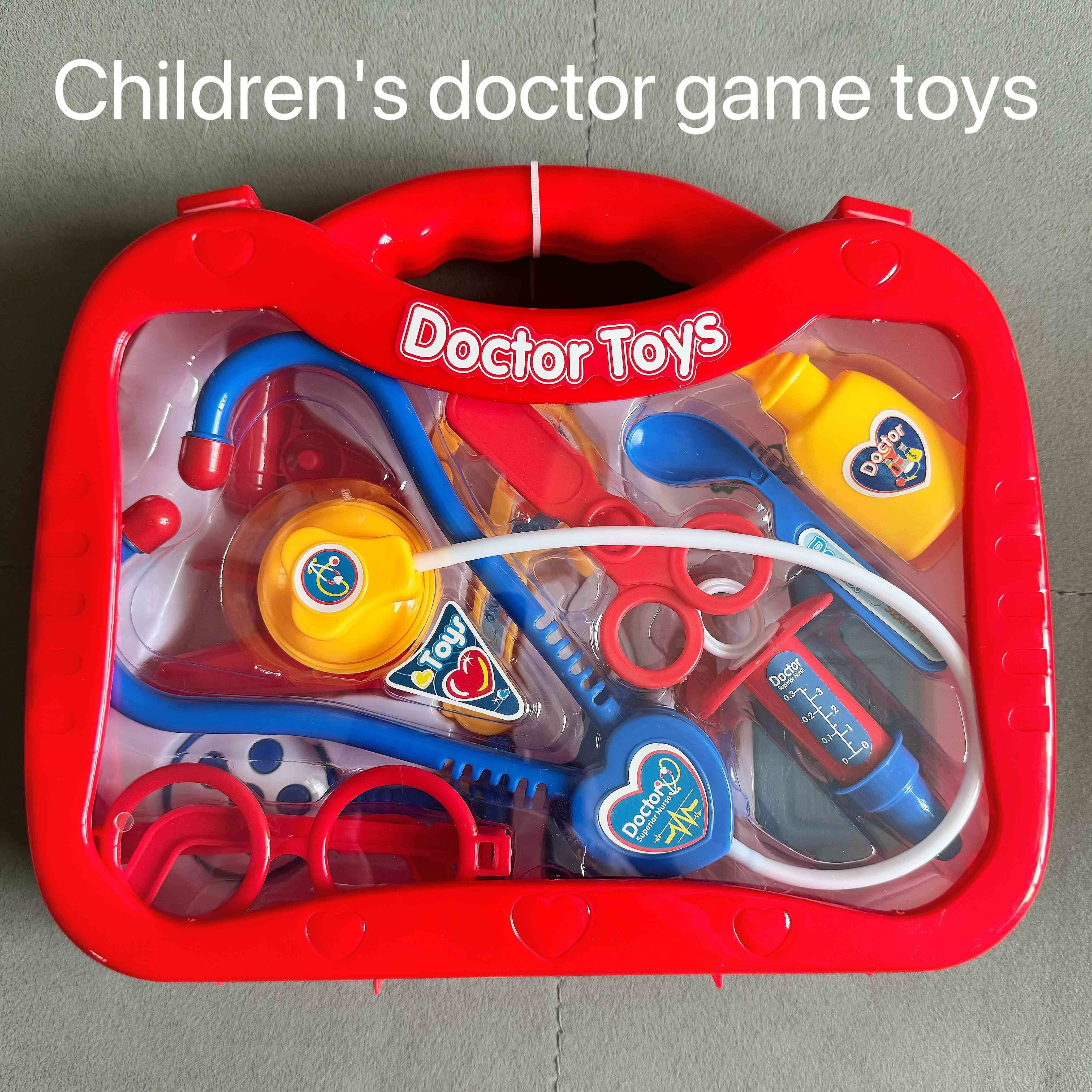 UNIH Kit de carrito de médico para niños de 3, 4, 5, juego médico realista  con luces, juguetes para niños y niñas de 2 a 4 años (rosa)
