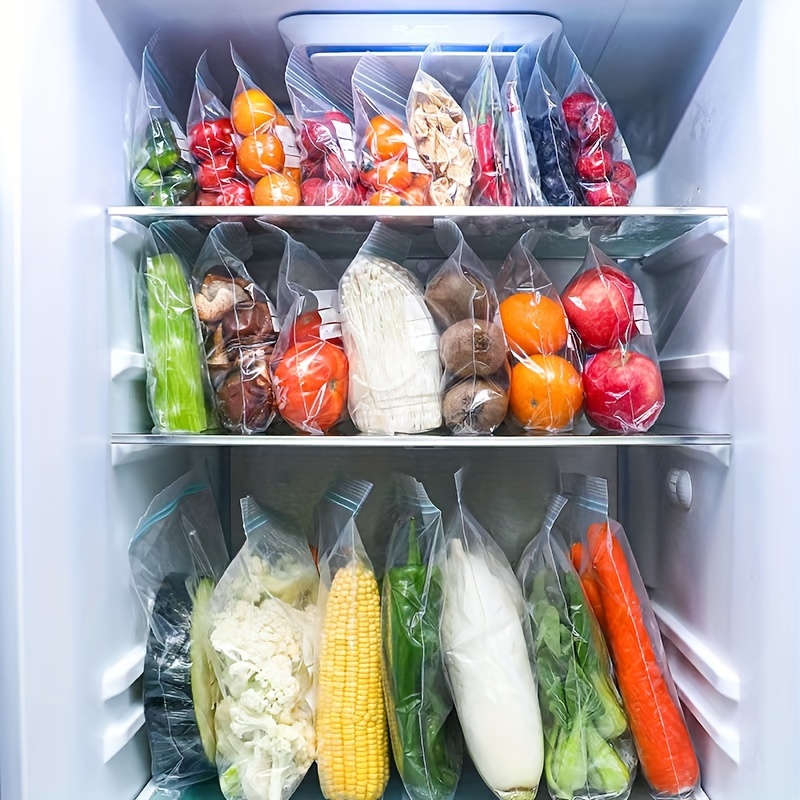 10Pcs Reusable Thick Silicone Food Storage bags Zip Lock Freezer Bag Leak  Proof