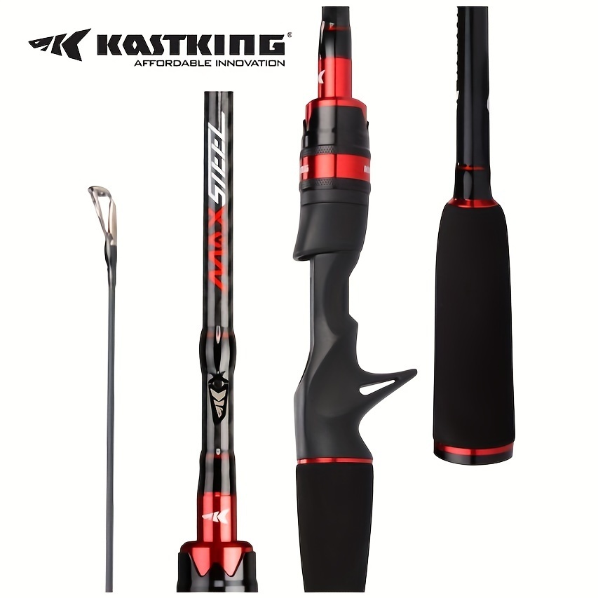 1pc Kastking Max Steel Fishing Rod Carbon Spinning Casting - Temu