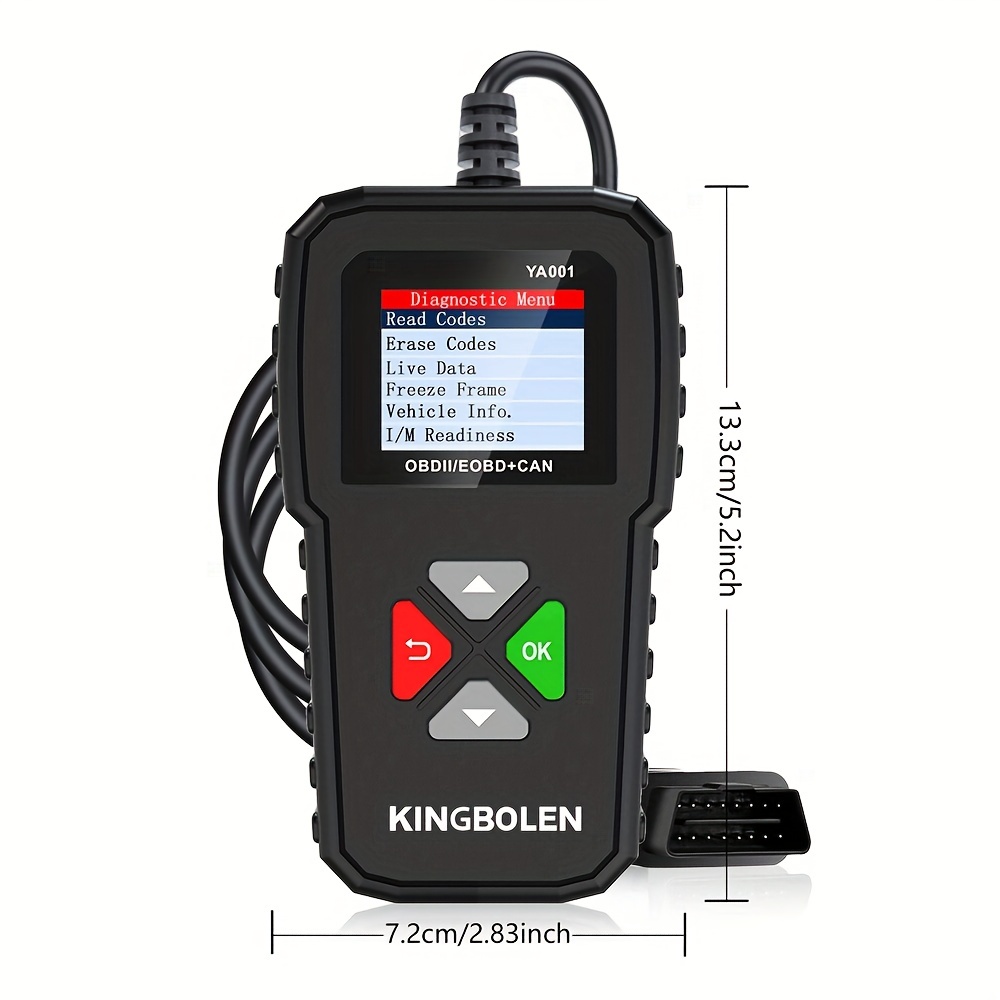 Kingbolen Ya001 Obd2 Scanner Check Engine Light Obdii Full Functions  Diagnostic Tool, Car Obd2 Code Reader For All Obdii Can Protocol Cars Since  1996 - Temu Germany