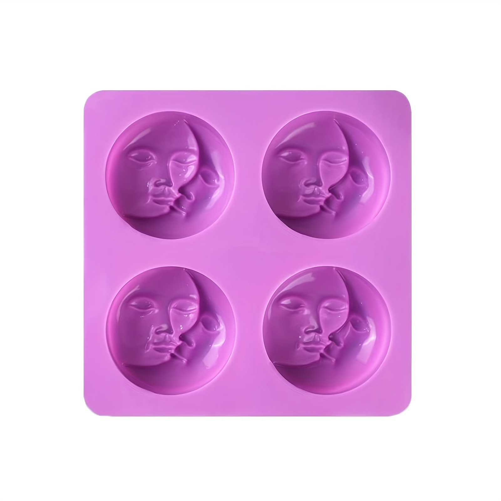 2 Pcs Silicone Soap Molds,Sun & Moon Face Soap Molds for Soap Making, Bath  Bomb Molds for Homemade Bath Bombs,Lotion Bar,DIY Resin Making,Wax,Polymer  Clay (Purple and Blue) - Yahoo Shopping