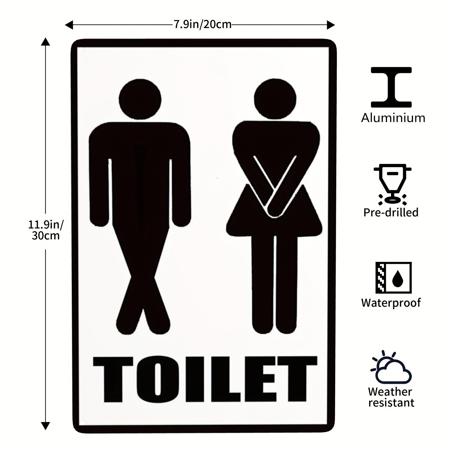 funny toilet signs for men