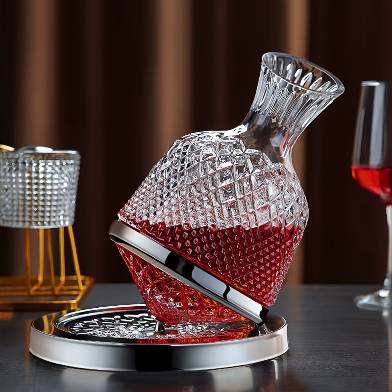Crystal Pitcher Wine Carafe  Lead Crystal Wine Pourer Glass Decanter