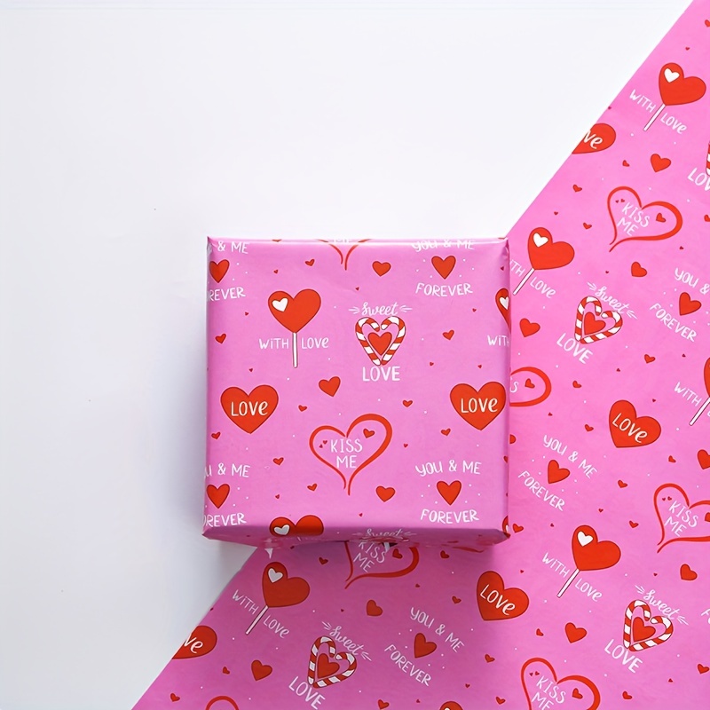 Candy Hearts Valentines Wrapping Paper