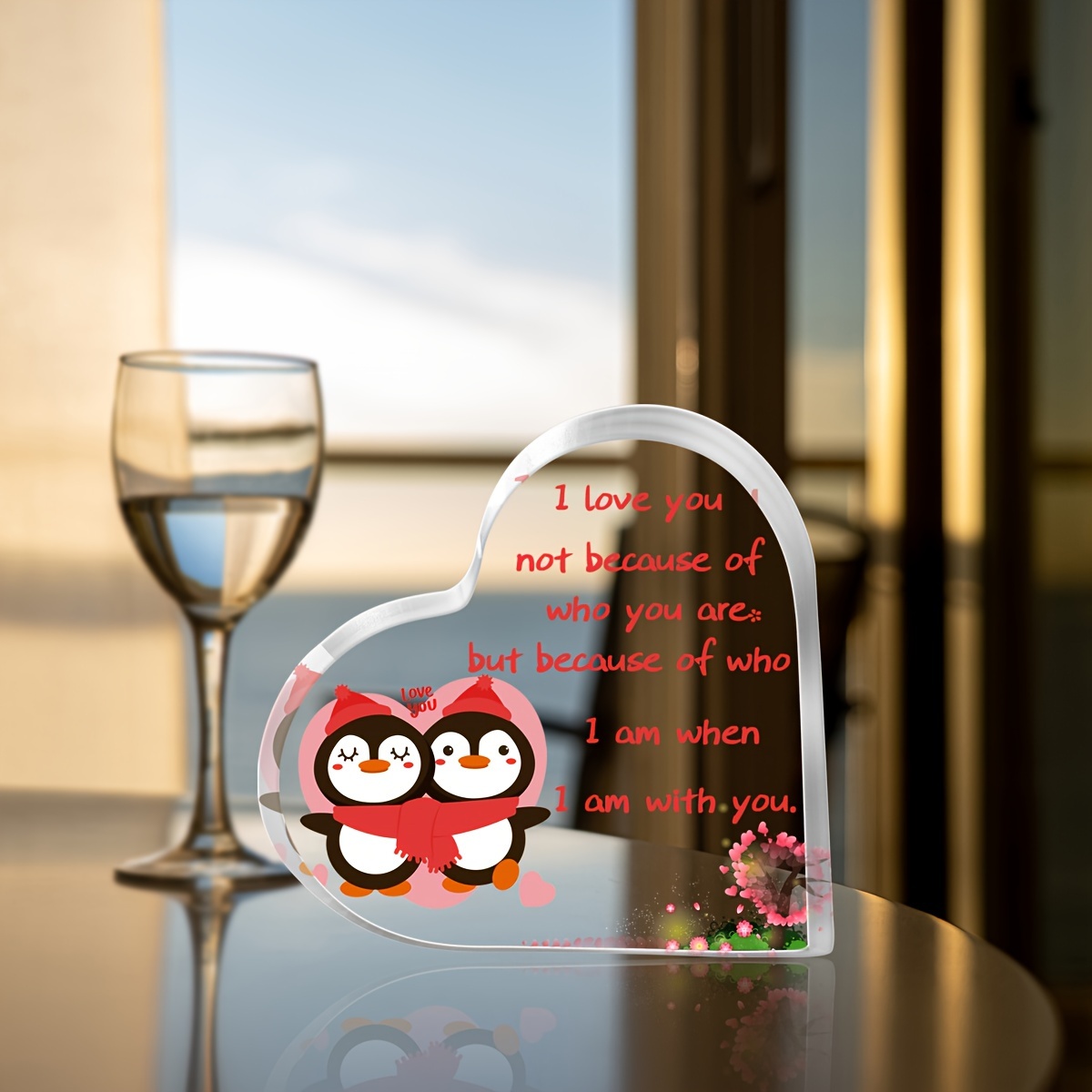 Heart Shaped Acrylic Gift For Girlfriend Gift For Boyfriend - Temu