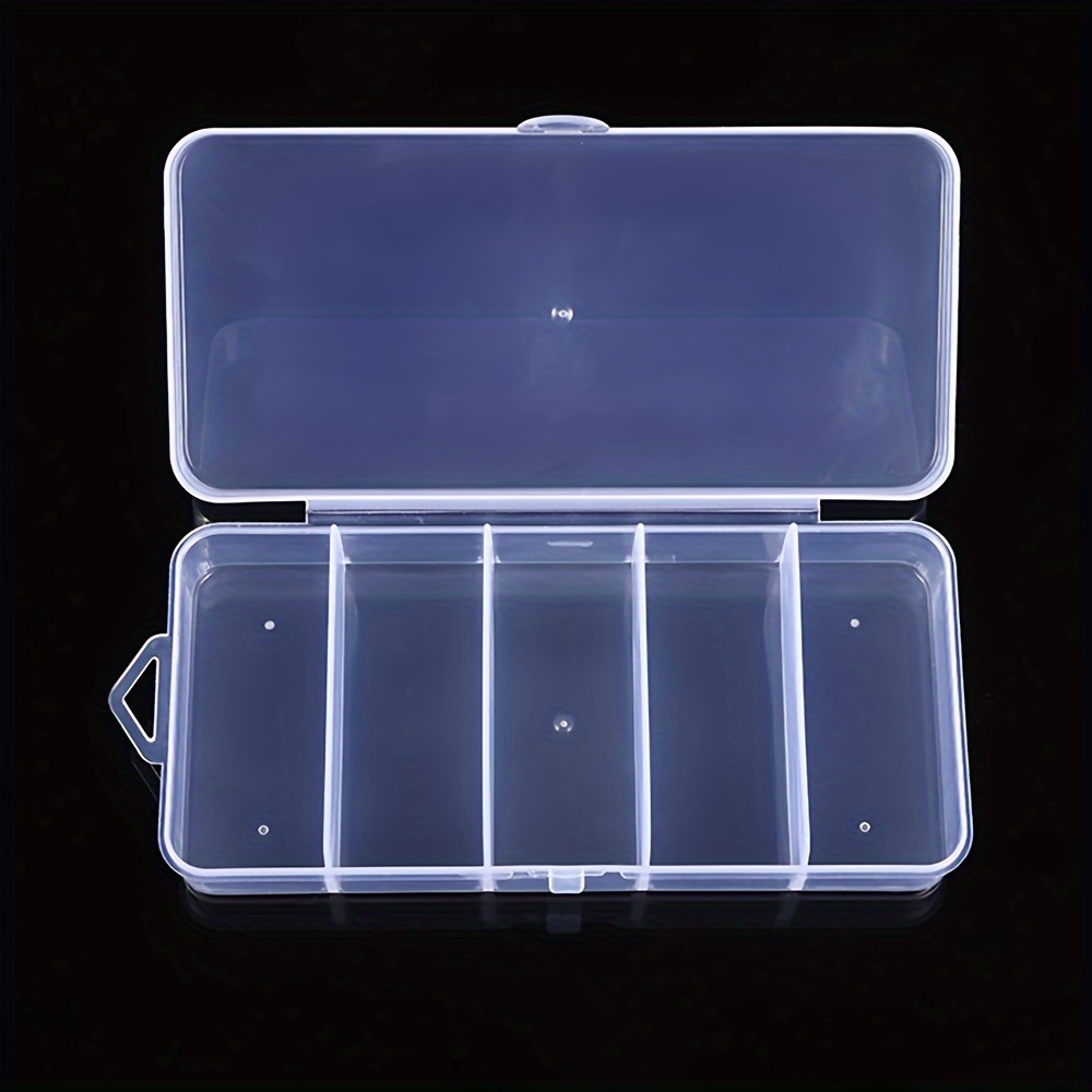 Beaded Storage Box Plastic Transparent Box Nail Art Jewelry - Temu