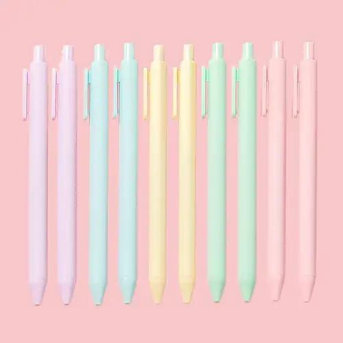6pcs Color Gel Pens, Pastel Ink Colors, Quick Dry Ink Pens Fine Tip 0.5mm  Smooth Writing School Supplies Journaling Notes Stationery