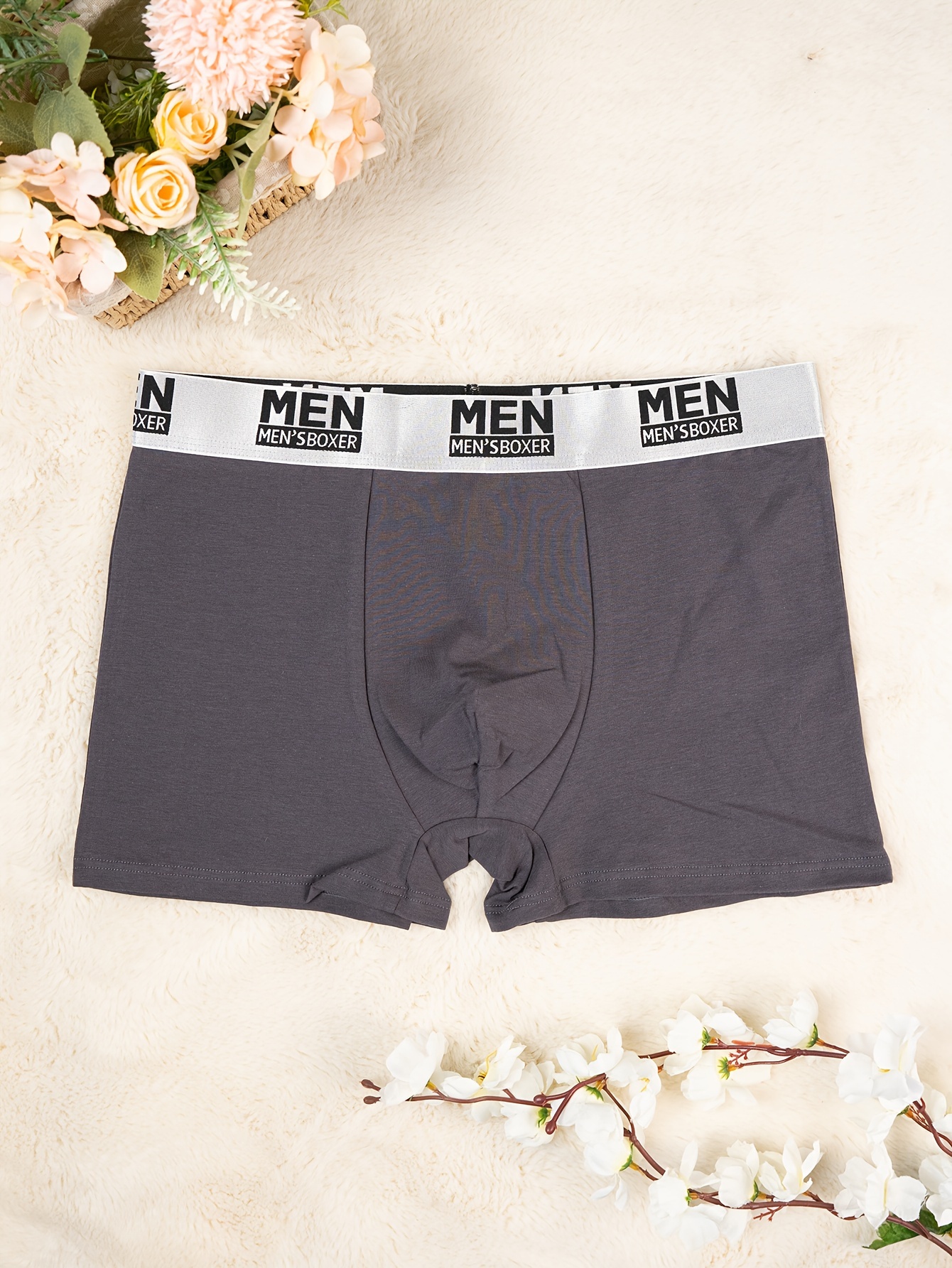 Men's Fashion Cotton Breathable Soft Comfy Elastic Waistband - Temu