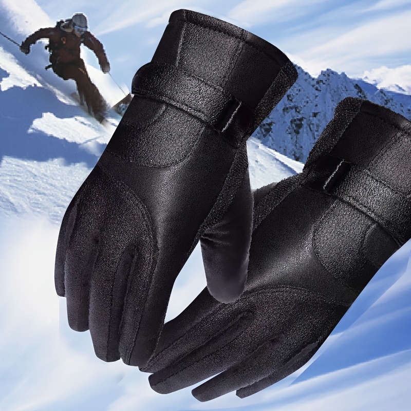 1pair Stay Warm & Dry In Winter Waterproof Windproof Non-Slip Gloves For  Ski Cycling & Motorcycle
