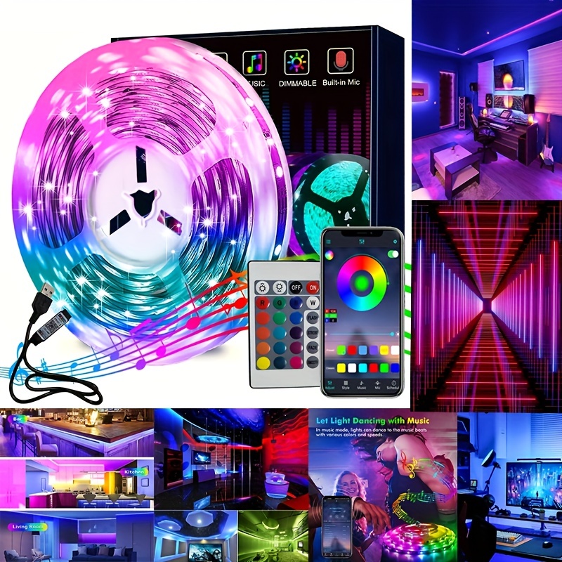 Transform Your Gaming Room With 5v Usb Rgb Led Strip Lights - Temu