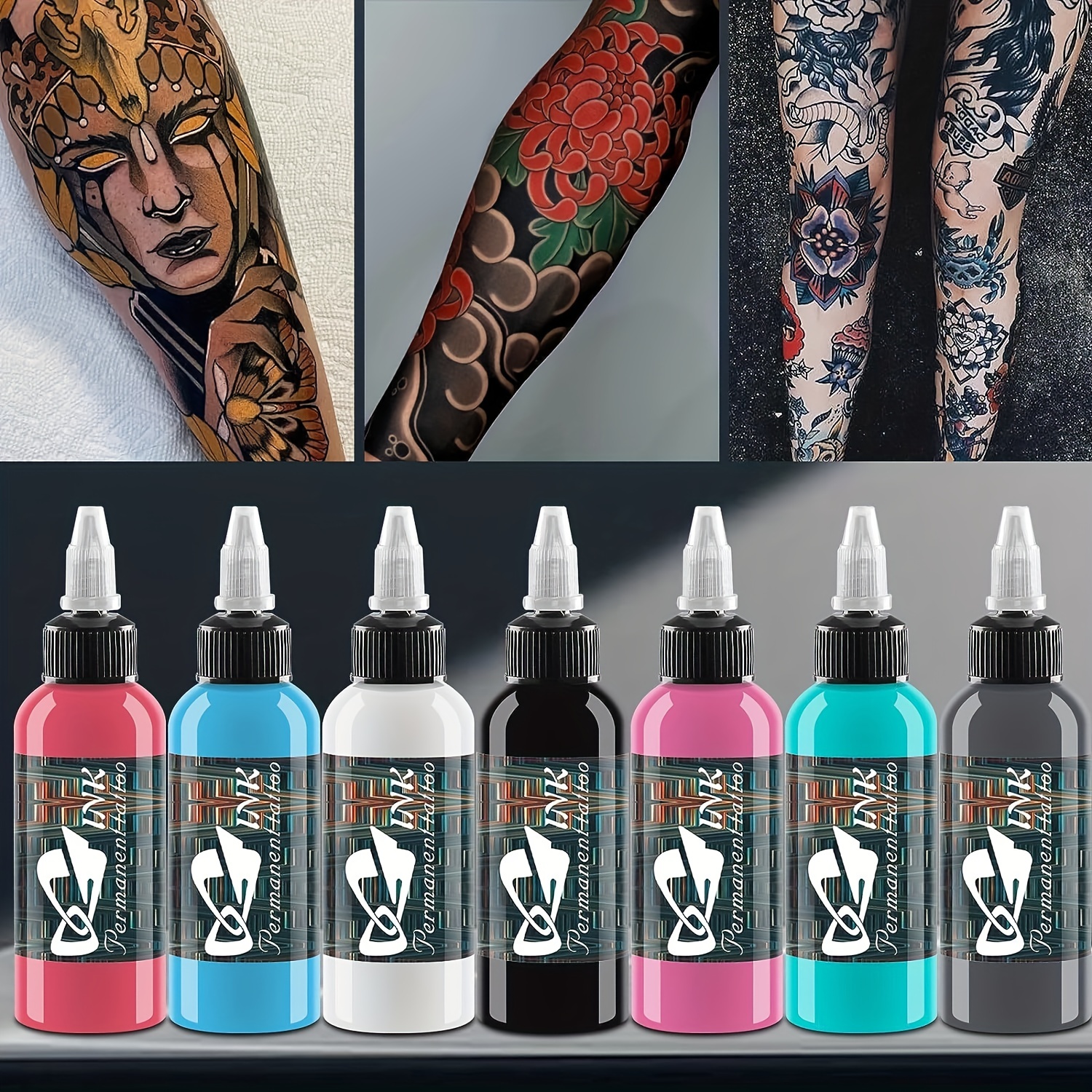 Tattoo Ink Set, Professional Tattoo Set, Long Lasting Tattoo