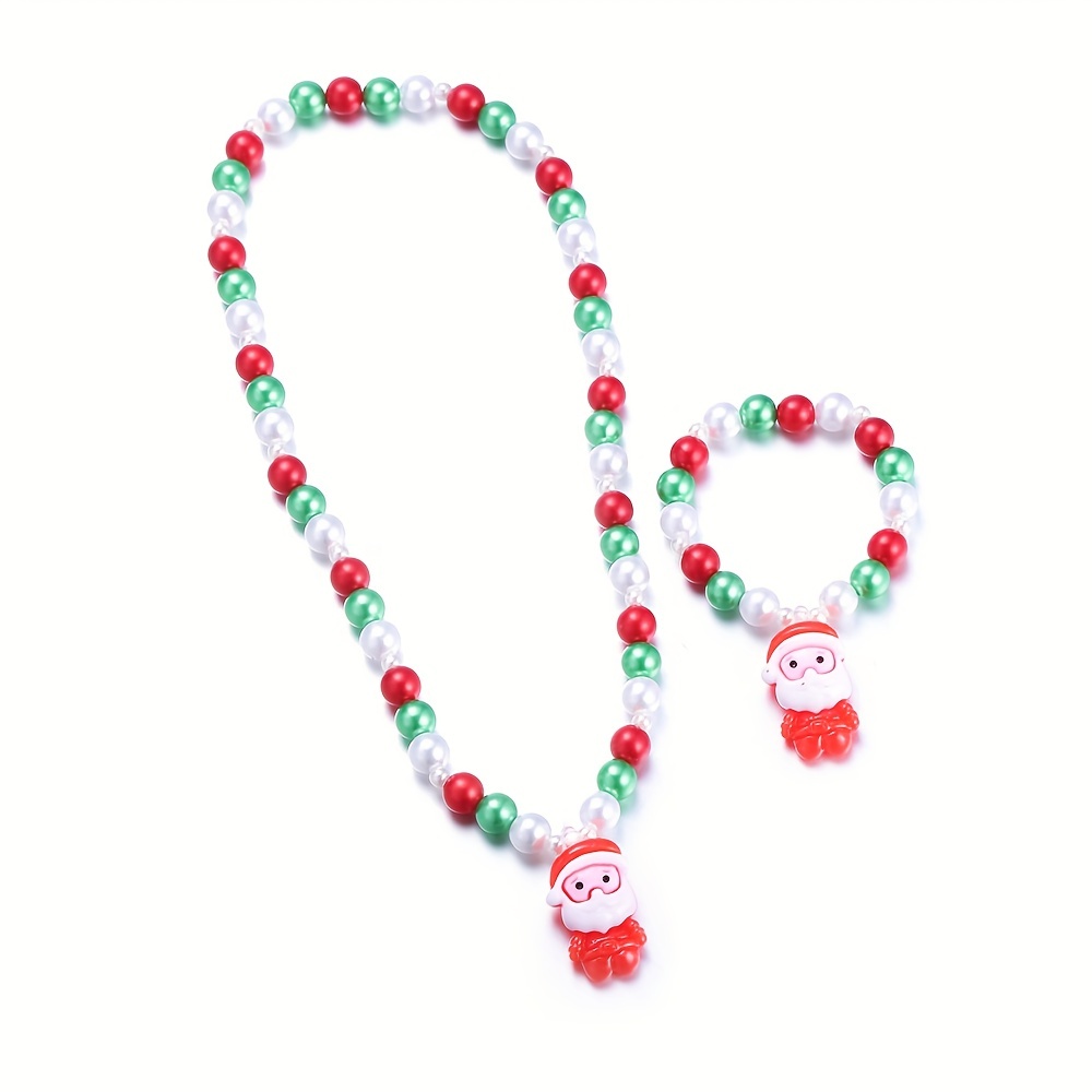 Coffret cadeau pour enfants collier et bracelet à perles