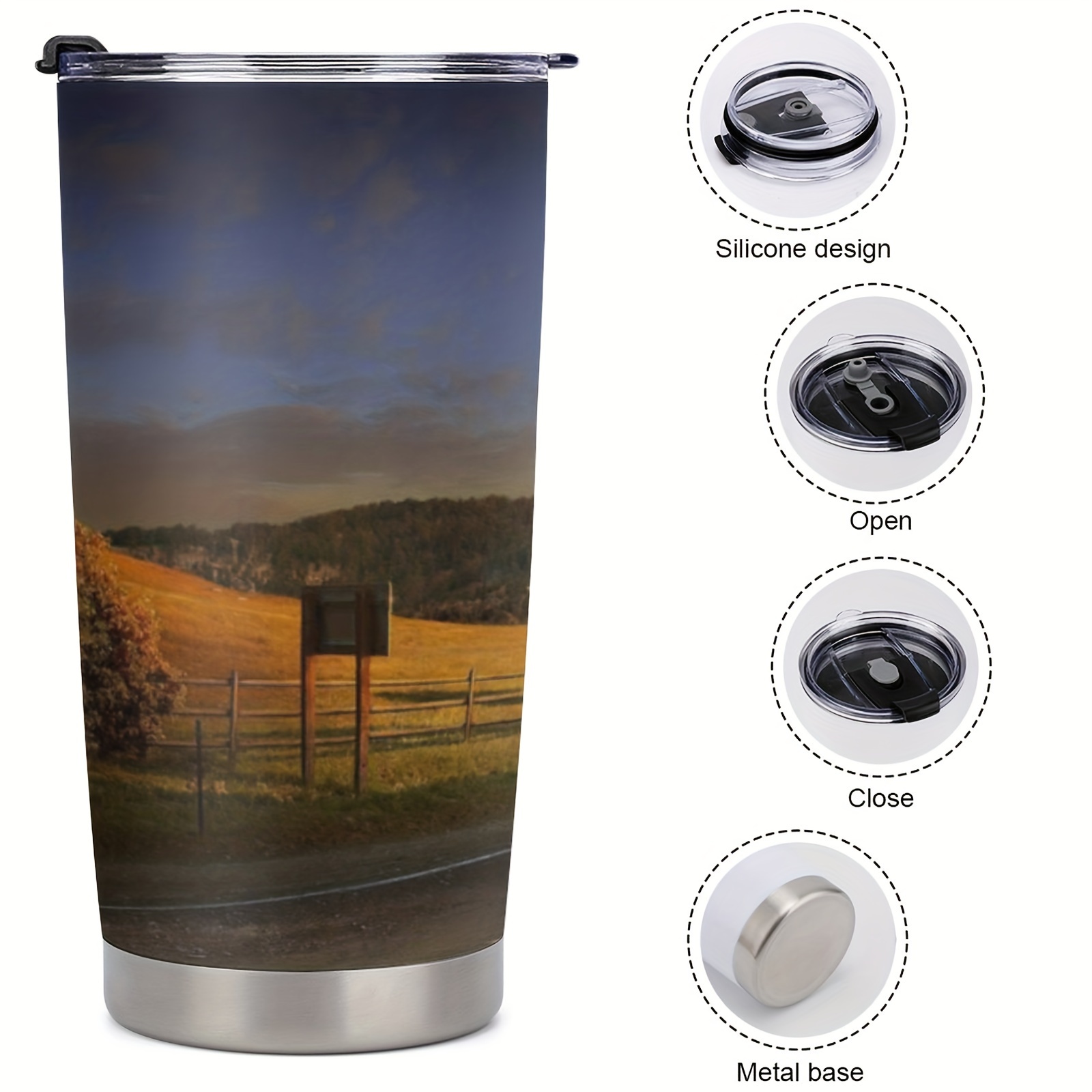 1pc 20oz Truck Driver Gifts for Men, Cool Gifts for Truck Drivers, Gifts  for Truckers, Dusk truck Tumbler Cup, Insulated Travel Coffee Mug with Lid