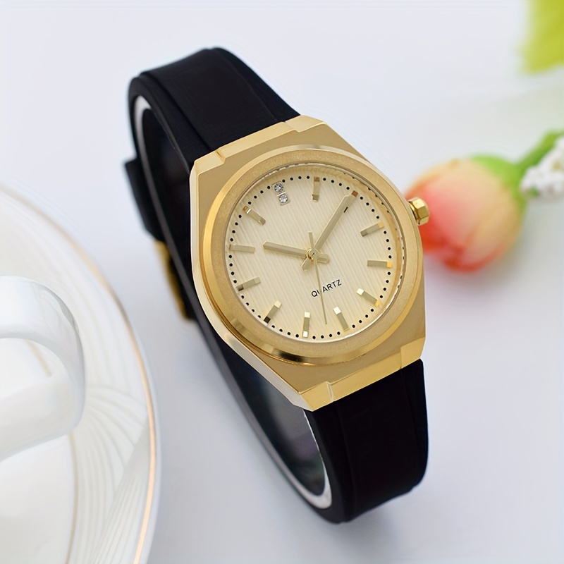 Relojes Dorados Cuadrados Pequeños Moda Mujer Reloj Cuadrado