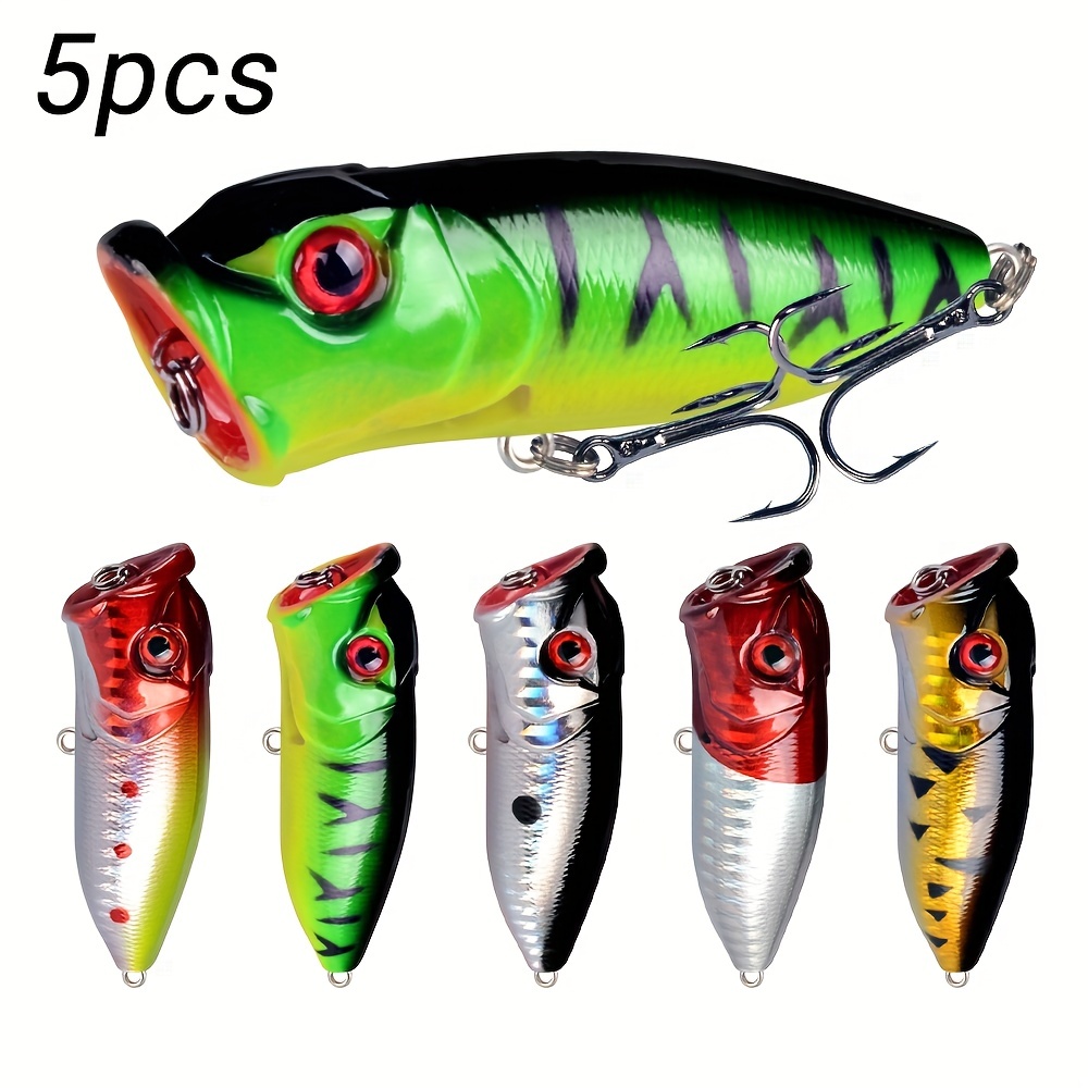 Top Water Popper Fishing Lures Isca Artificial Hard Bait - Temu