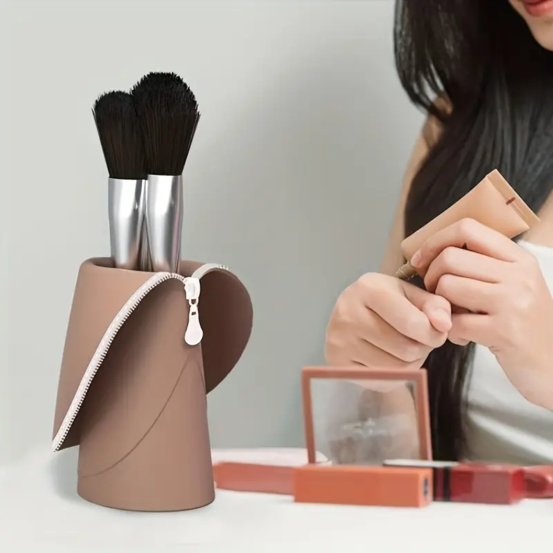 Silicone Makeup Brush Holder Professional Stand Magic - Temu