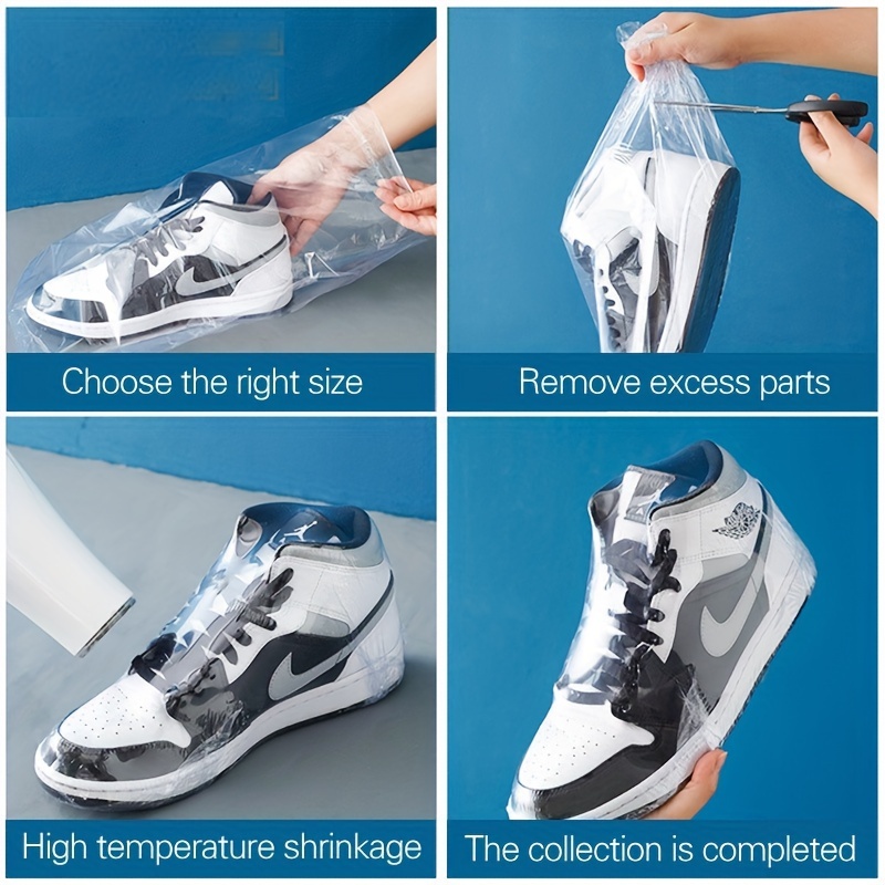 Pvc Heat Shrink Bag Dustproof Anti-oxidation Hot Sealing Film Home Shoe Storage  Bags Transparent Sealing Film - Temu