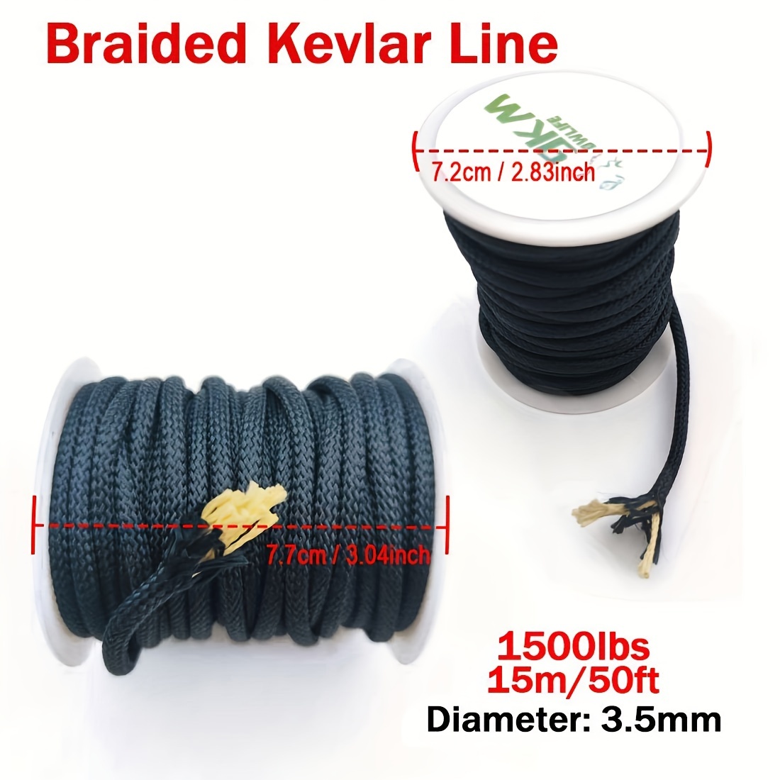 9km 50lbs 1500lbs Black Braided Fishing Assist Line High - Temu