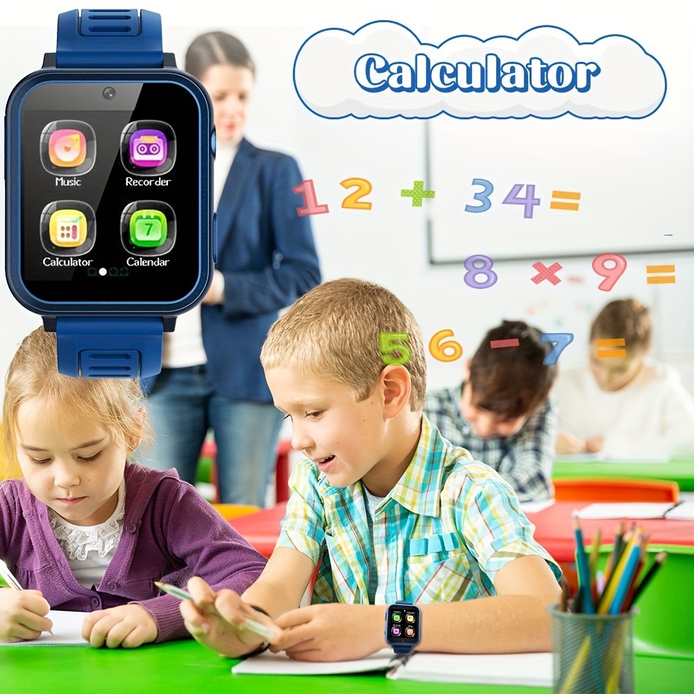  Reloj inteligente para niños de 4 a 12 años, 26 juegos,  pantalla táctil HD, relojes para niños con cámara de video, reproductor de  música, podómetro, linterna, libro de audio, juguetes educativos