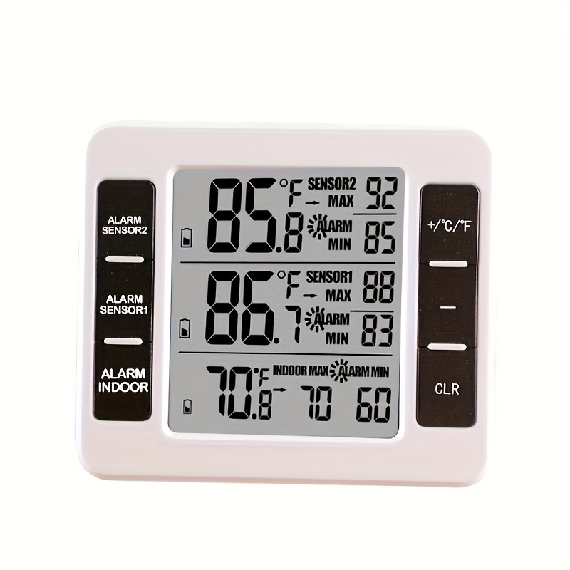 magnetic wall refrigerator thermometer in/outdoor digital