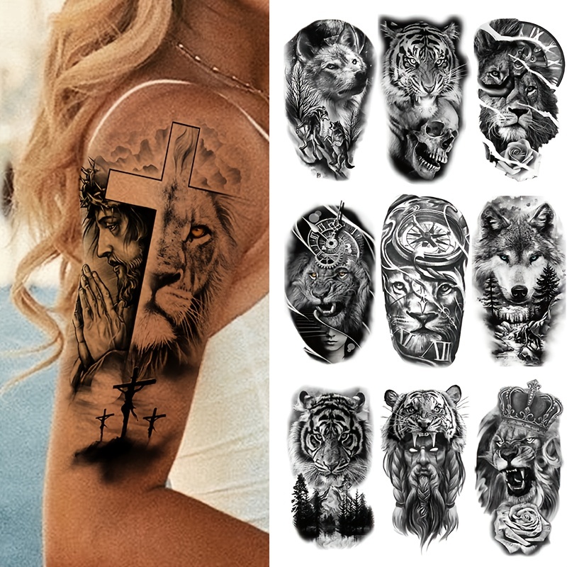 Lost City Tattoo  boof tattooer lion flower skull tattoo at
