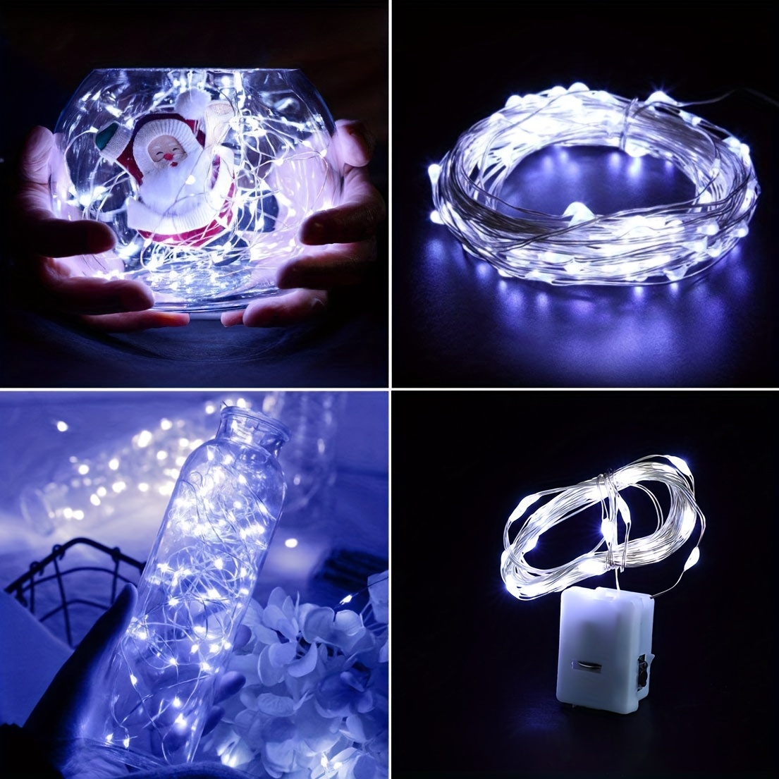 Waterproof Mini Fairy Lights With 3 Speed Modes For - Temu