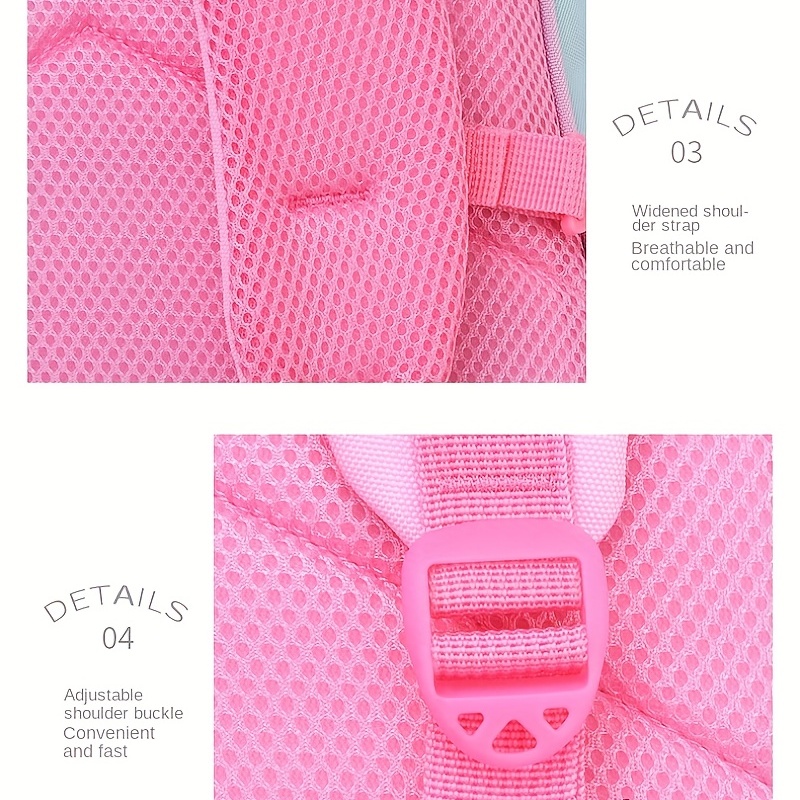 Unicorn Pattern Children's Backpack with Reflective Strip