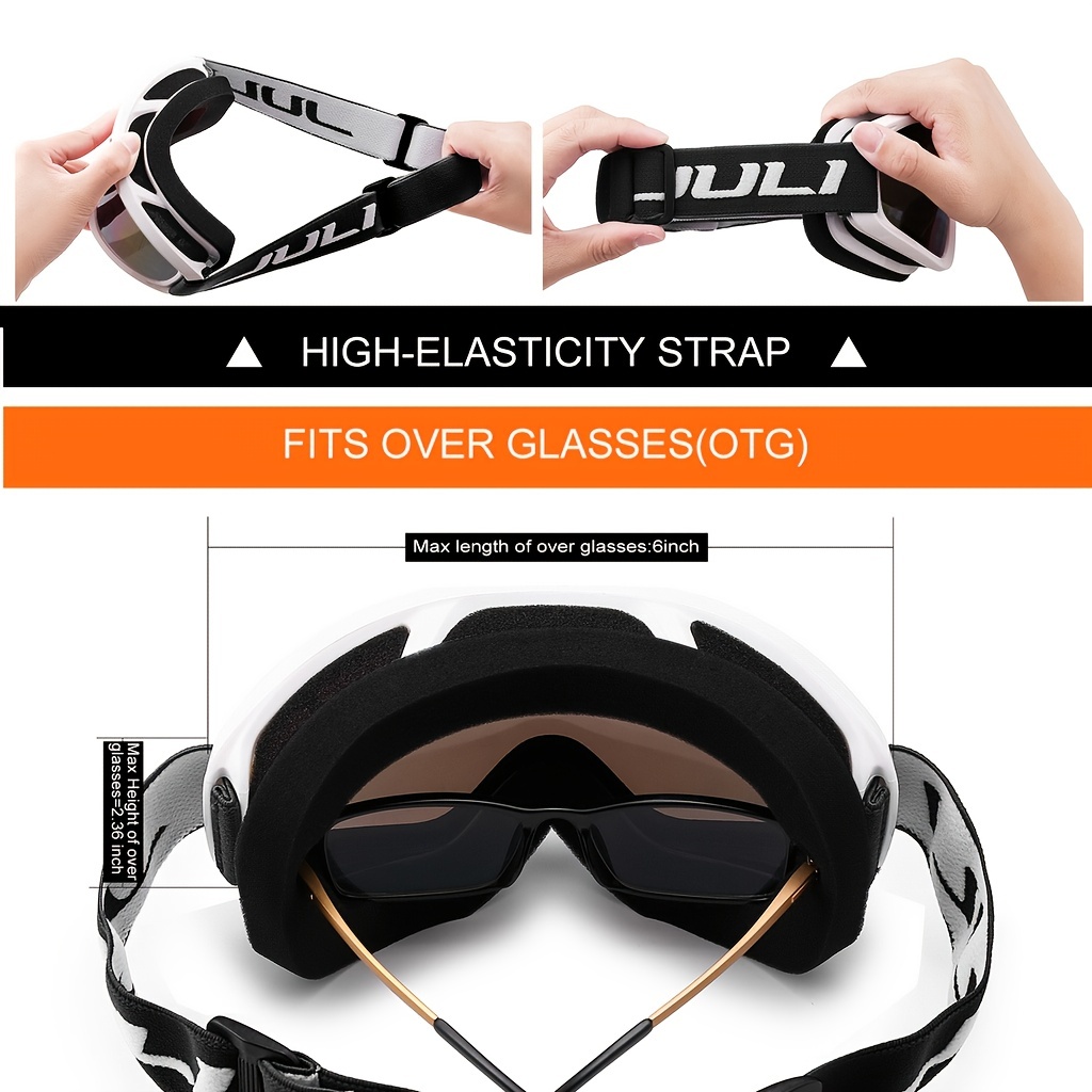 MAXJULI 100 UV Protection Ski Goggles Snow Snowboard Goggles For Winter Outdoor Skiing And Skating